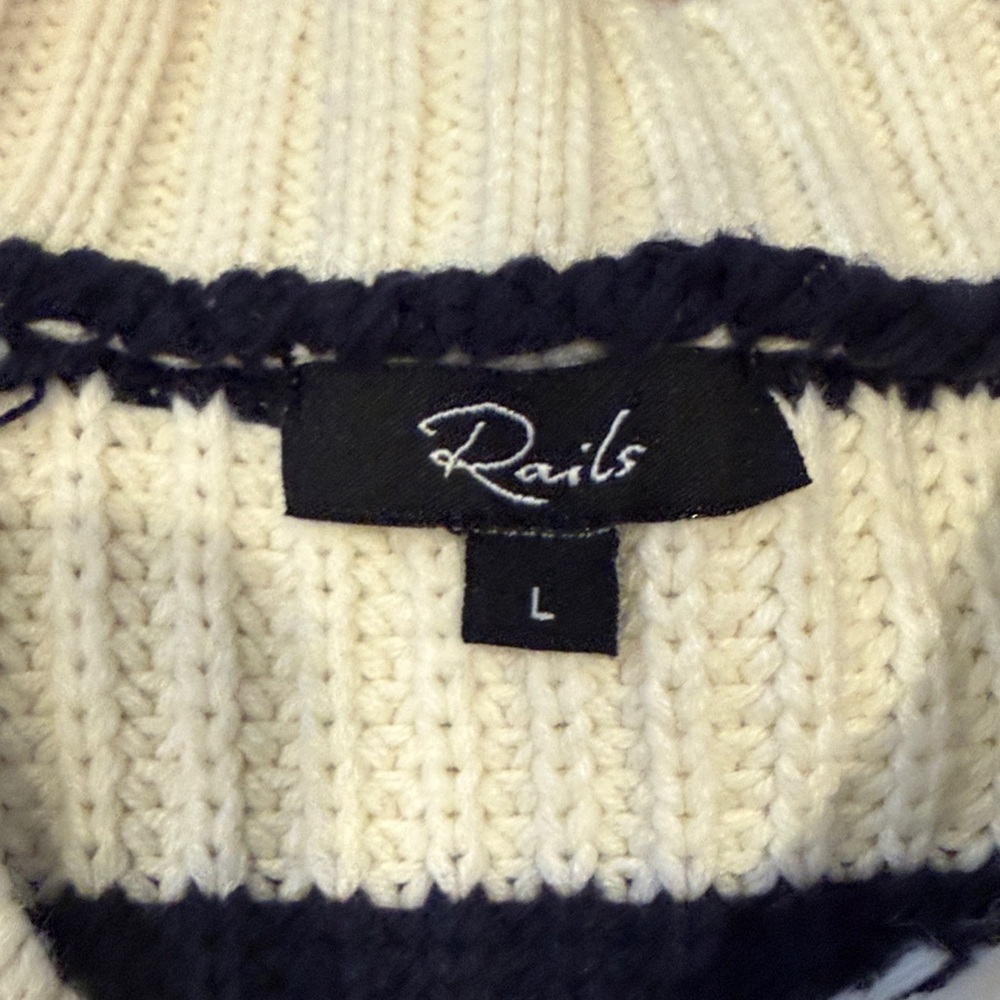 Rails Navy and Cream Striped Sweater Vest - Picture 5 of 9